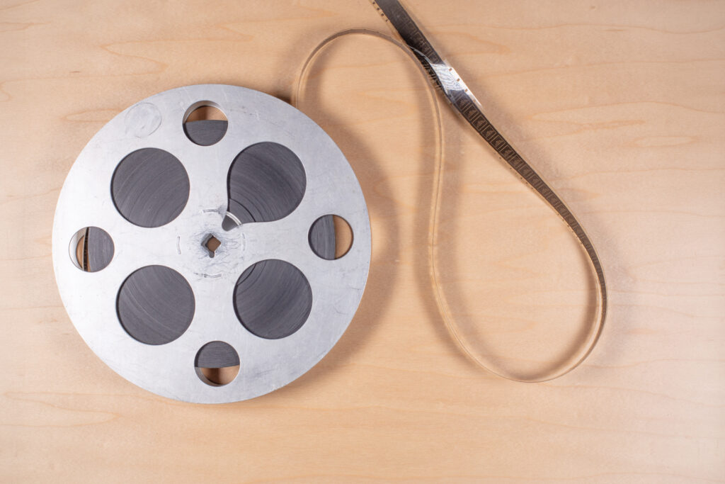 film reel that bends easily