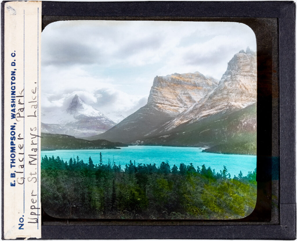 Magic Lantern slide of Glacier National Park