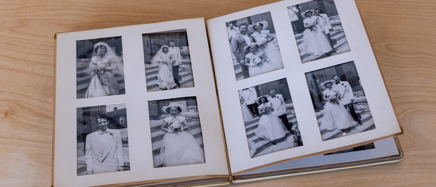 old wedding album