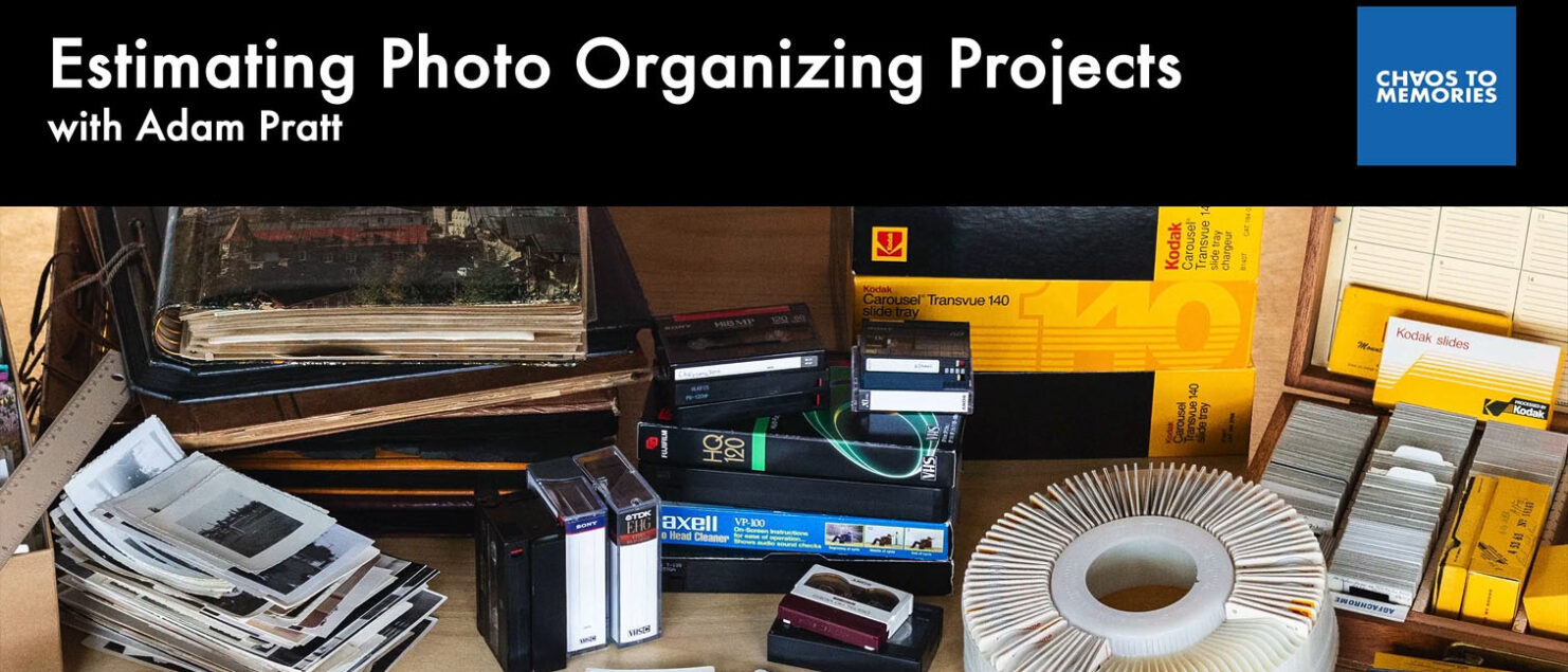 Estimating Photo Organizing Projects