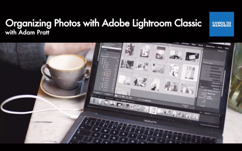Lightroom course title screen